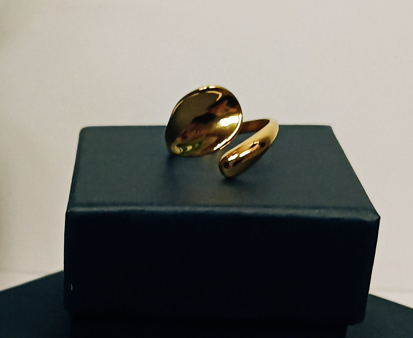 Bague Ajustable Acier Inoxydable 316L Minimaliste — Onde