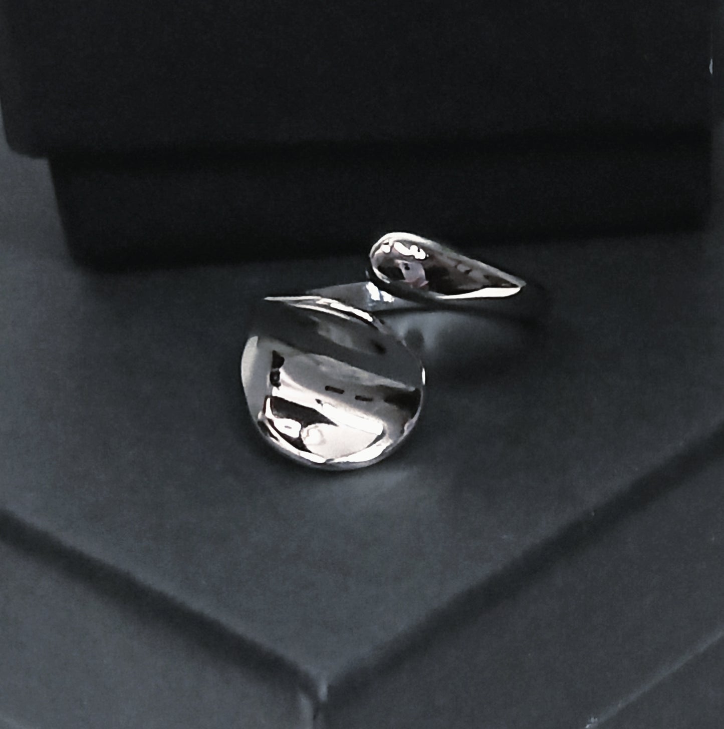 Bague Ajustable Acier Inoxydable 316L Minimaliste — Onde