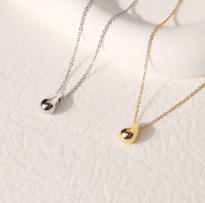 Collier Pendentif Goutte Acier Inoxydable 316L — Onde