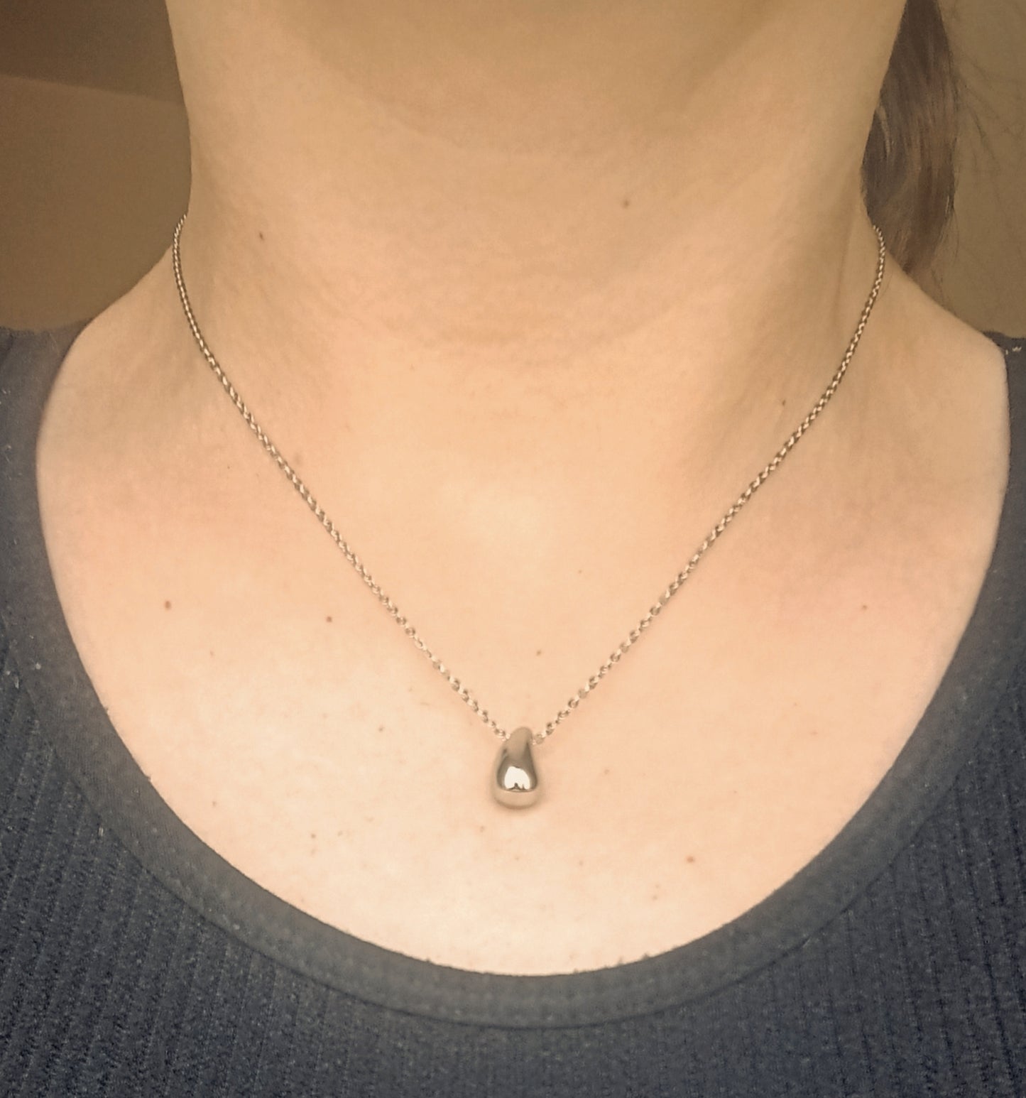 Collier Pendentif Goutte Acier Inoxydable 316L — Onde