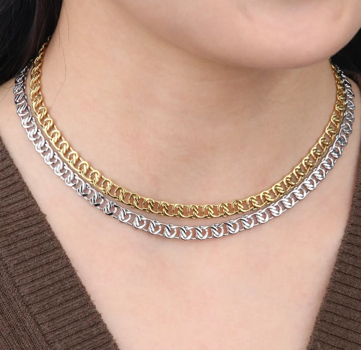 Collier Grosse Maille Acier Inoxydable 316L — Audace