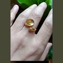 Bague Onde PVD Or 18K — Studio
