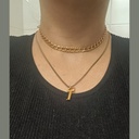 Collier Mailles Plates Or — Finition Miroir