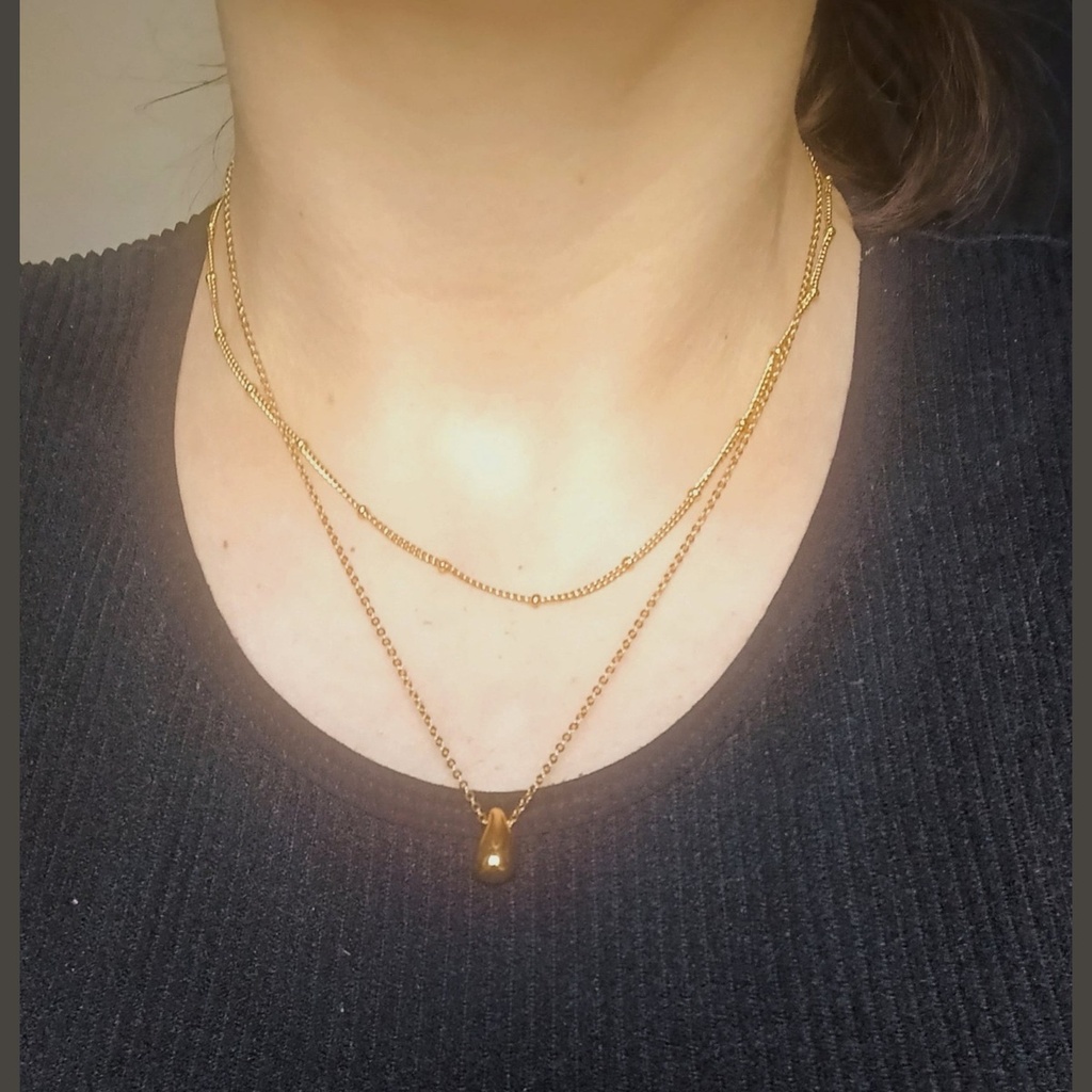 Collier Brume Perlé — Présentation Écrin